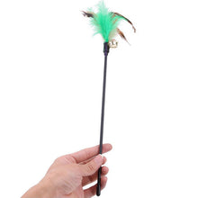 Load image into Gallery viewer, 60CM Cat Toy Funny Cat Stick With Small Bell Feathers Playing Rod Toys Pet Product Random Color SER88
